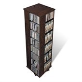 Prepac 4 Sided Spinner Media Tower in Espresso Finish