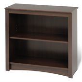 Prepac 29 2 Shelf Bookcase in Espresso Finish