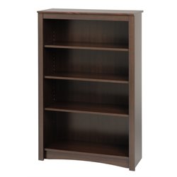 Prepac 48 4 Shelf Bookcase in Espresso Finish