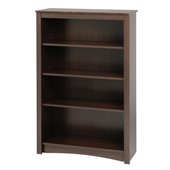 Prepac 48 4 Shelf Bookcase in Espresso Finish