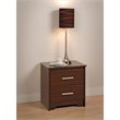 ADD TO YOUR SET: Prepac Coal Harbor 2 Drawer Nightstand in Espresso Finish