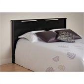 Prepac Coal Harbor Full / Queen Panel Headboard in Black Finish