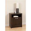 ADD TO YOUR SET: Prepac Series 9 Designer 2 Door Tall Nightstand in Espresso