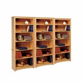 Prepac Sonoma 6 Shelf Wall Bookcase in Maple