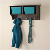 Prepac 36 Wide Hanging Entryway Shelf in Espresso