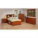 Prepac Monterey 4 Piece Twin Youth Bedroom Set in Cherry
