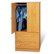 ADD TO YOUR SET: Prepac Oak Juvenile TV/Wardrobe Armoire