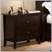 Prepac Manhattan 2 Drawer Night Table Espresso Nightstand
