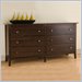 Prepac Manhattan 6 Drawer Double Dresser Espresso