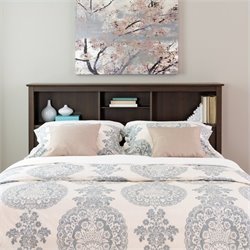 Prepac Manhattan Full / Queen Bookcase Headboard in Espresso Finish