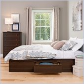 Prepac Manhattan Queen Platform Storage Bed