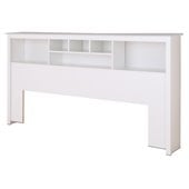 Prepac Monterey White King Bookcase Headboard