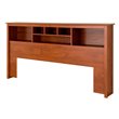 ADD TO YOUR SET: Prepac Monterey King Bookcase Headboard in Cherry Finish