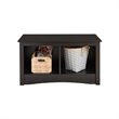ADD TO YOUR SET: Prepac Sonoma Black Twin Cubby Bench