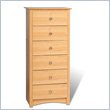 ADD TO YOUR SET: Prepac Sonoma 6 Drawer Lingerie Chest in Maple Finish