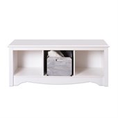 Prepac Monterey White Cubby Bench