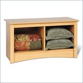 Prepac Sonoma Maple Twin Cubby Bench