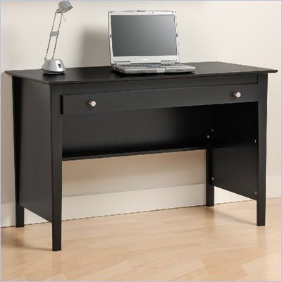 Prepac Belcarra Series Contemporary Wood Writing Desk in Black