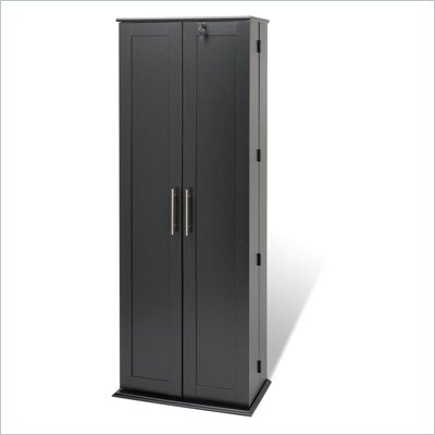 Media Storage Cabinet on Prepac Large Shaker Style Deluxe Media Cabinet In Black   Bls 0448