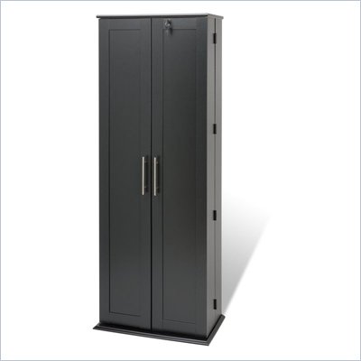 Media Storage Cabinet on Prepac Large Shaker Style Deluxe Media Cabinet In Black Bls 0448