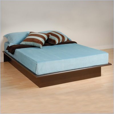 Prepac Manhattan Double / Full Size Platform Bed in Espresso Finish