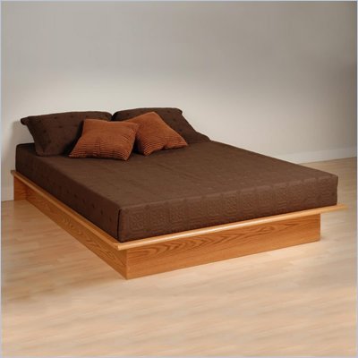 Prepac Oak Juvenile Queen Size Platform Bed