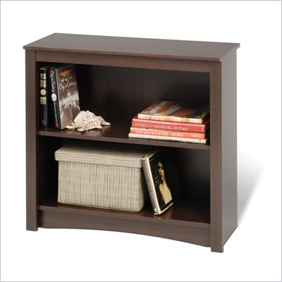 Prepac 29" 2 Shelf Bookcase in Espresso Finish
