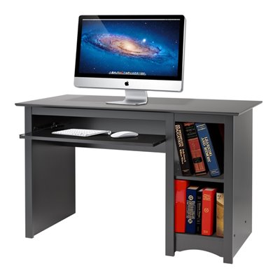 Prepac Sonoma Small Wood laminate Computer Desk in Black
