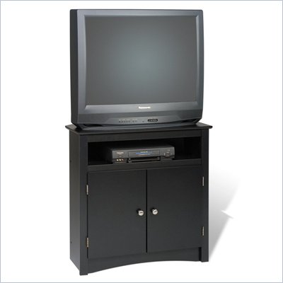 Prepac Sonoma Tall Corner TV Stand in Black