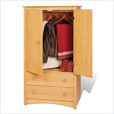 Prepac Sonoma Maple TV/Wardrobe Armoire