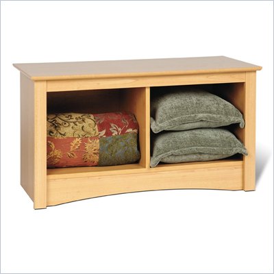 Prepac Sonoma Maple Twin Cubby Bench