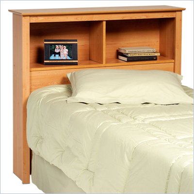 Prepac Sonoma Maple Twin Bookcase Headboard