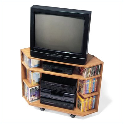 Prepac Oak Corner TV Stand