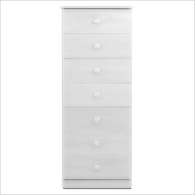 Prepac 7 Drawer Lingerie Chest in White Finish
