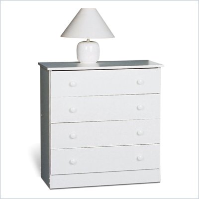Prepac 4 Drawer Chest in White