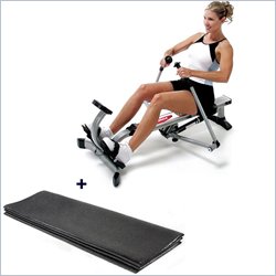 Stamina Body Trac Glider in Silver/Black w/ Fold to Fit Equipment Mat