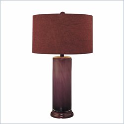 Minka Lighting 1 Light Table Lamp Ambience in Purple with Purple Shade
