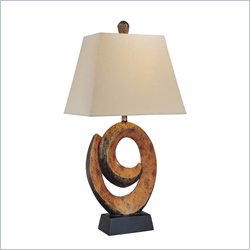 Minka Lighting 1 Light Table Lamp Ambience in Bronze with White Shade
