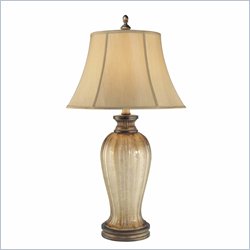 Minka Lighting La Cecilia 1 Light Table Lamp Minka Lavery in Patina Iron with Shade