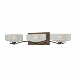 Minka Lighting Eclante 3 Light Bath Minka Lavery in Eclante Patina Bronze with Eclante Pearl Glass