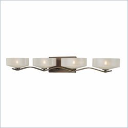 Minka Lighting Eclante 4 Light Bath Minka Lavery in Eclante Patina Bronze with Eclante Pearl Glass