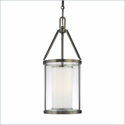 Minka Lighting Harvard Court 6 Light Pendant Minka Lavery in Harvard Court Bronze with Clear & Etched Opal Glass