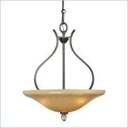 Minka Lighting Grahmton 2 Light Pendant Minka Lavery in Deep Lathan Bronze with Mottled Topaz with Eidolon Krystal Glass