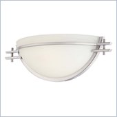 Minka Lighting Laguna Vista 1 Light Wall Sconce Minka Lavery in Brushed Nickel with Etched Glass