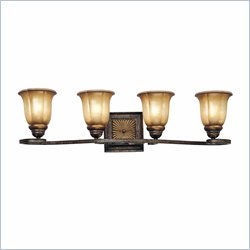 Minka Lighting Brompton 4 Light Bath Minka Lavery in Brompton Bronze with Dover Mist Glass