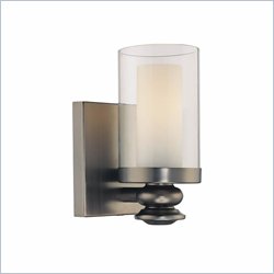 Minka Lighting Harvard Court 1 Light Bath Minka Lavery in Bronze with Clear and Etched Opal Glass