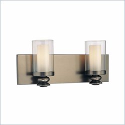Minka Lighting Harvard Court 2 Light Bath Minka Lavery in Bronze with Clear and Etched Opal Glass