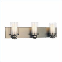 Minka Lighting Harvard Court 3 Light Bath Minka Lavery in Bronze with Clear and Etched Opal Glass