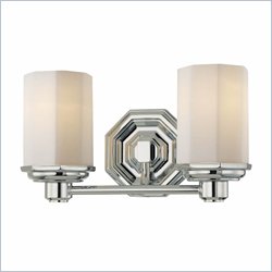 Minka Lighting Falstone 2 Light Bath Minka Lavery in Chrome with Etched Opal Glass