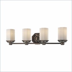 Minka Lighting Falstone 4 Light Bath Minka Lavery in Dark Brushed Bronze with Etched Opal Glass